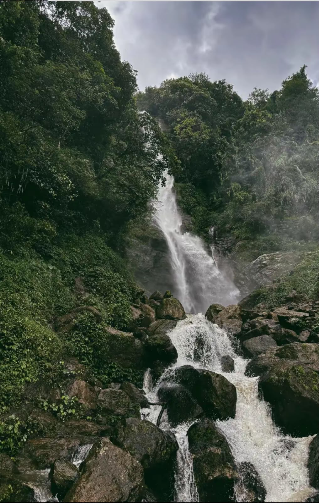 Waterfall hike near Kathmandu
