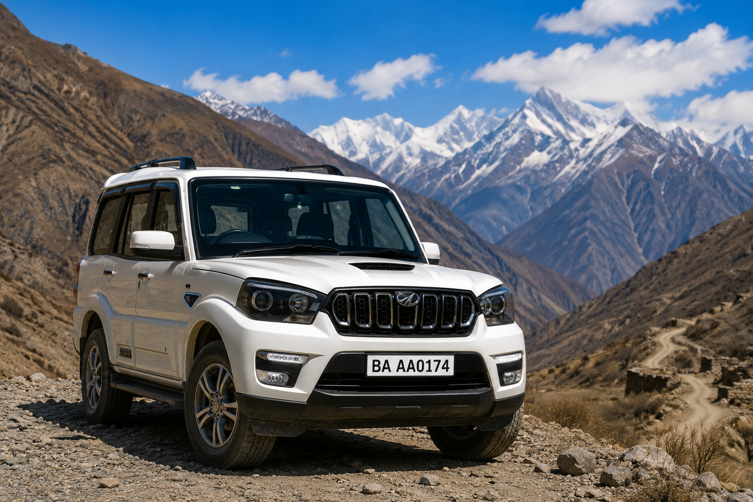 Scorpio 4WD Jeep vehicle Lalitpur Holidays Nepal tours