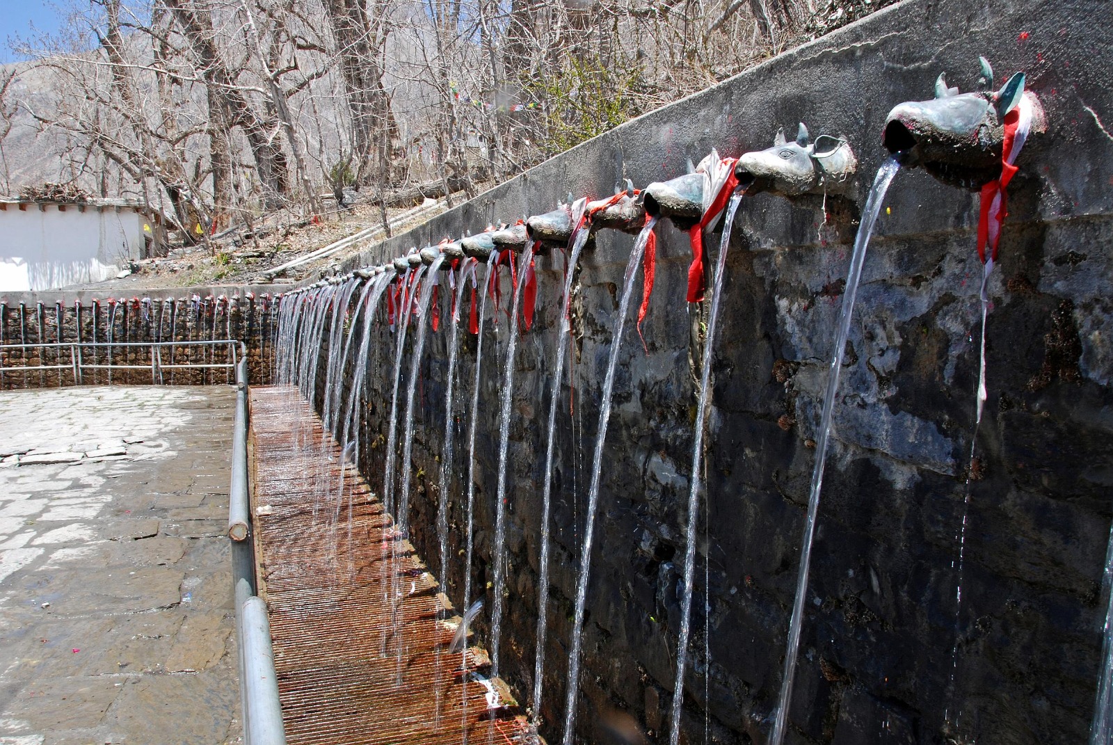 108 Sacred Waterspouts at Muktinath