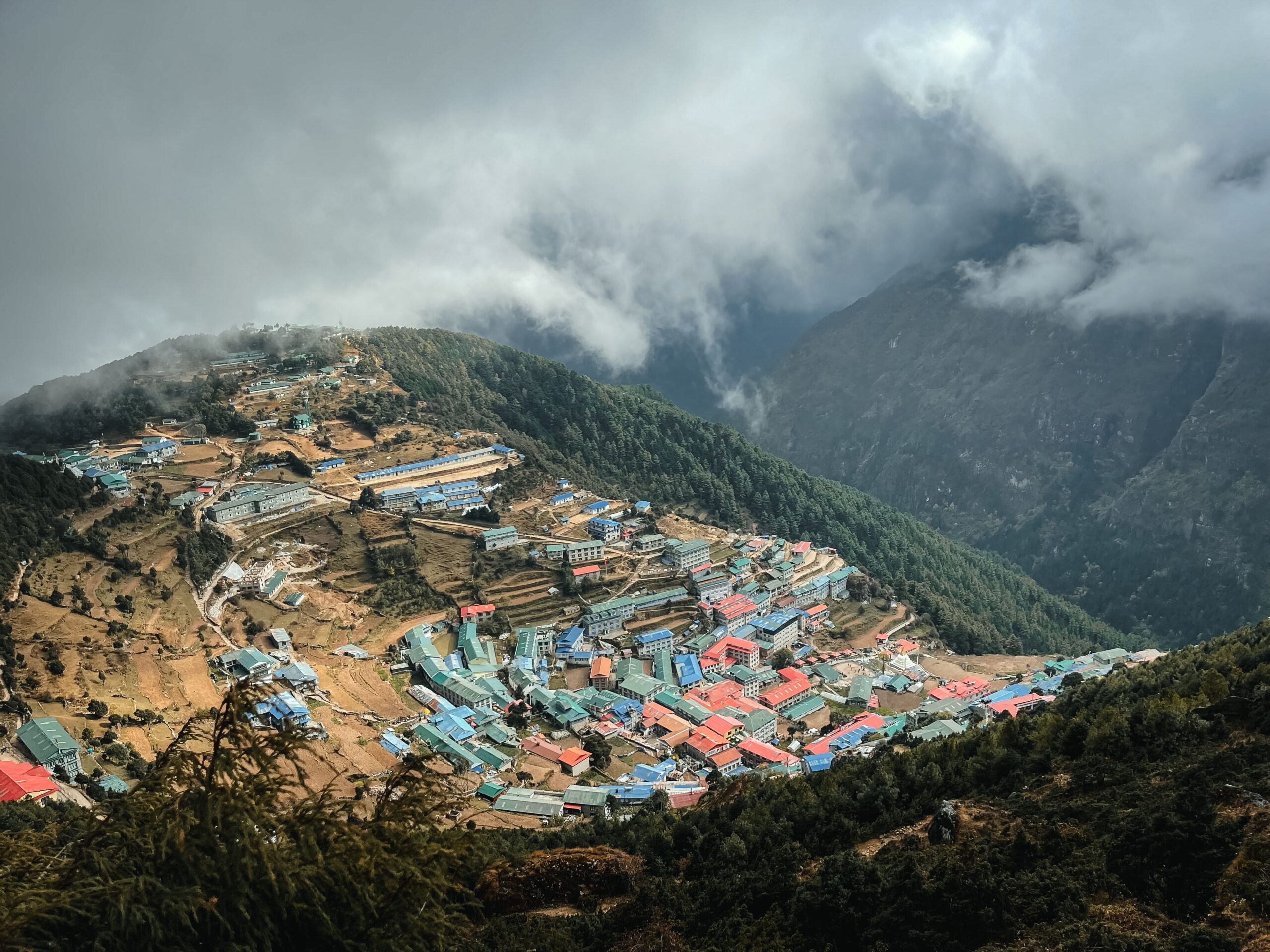Namche Bazaar village on the Everest Base Camp trekking route