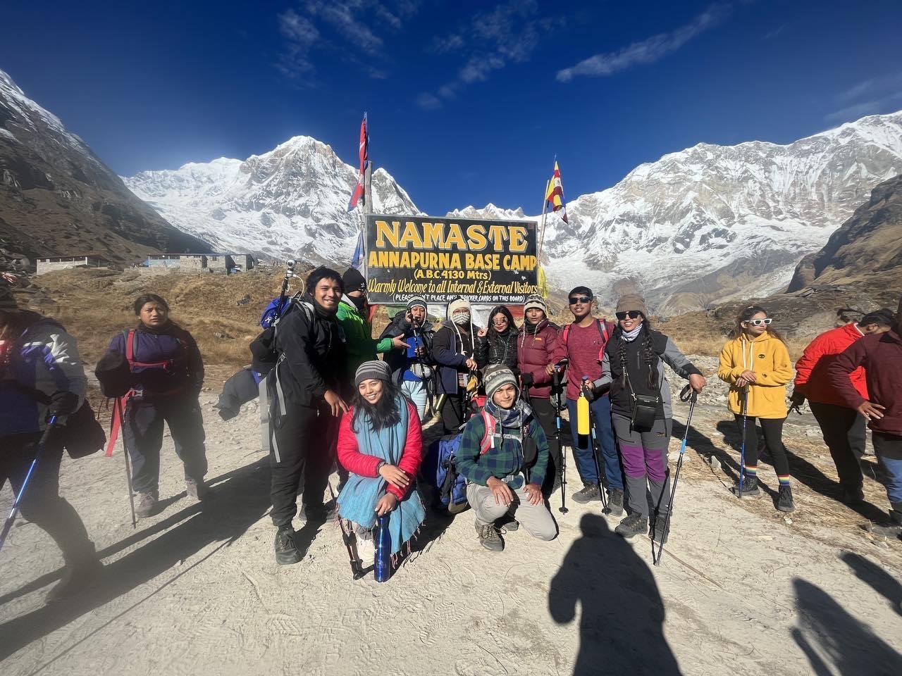Annapurna Base Camp Trek at 4,130m in Nepal