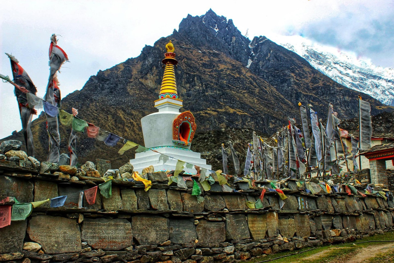 Langtang memorial stupa dedicated to the 2015 earthquake victims