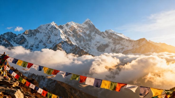 Annapurna Sanctuary sunrise at Annapurna Base Camp