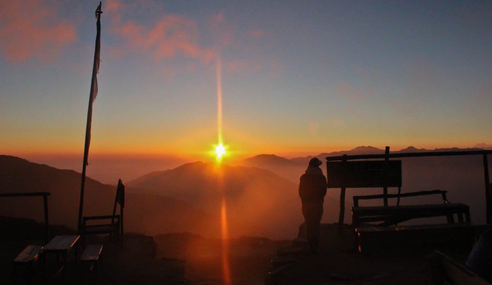 Early-morning Himalayan views from the Ama Yangri region