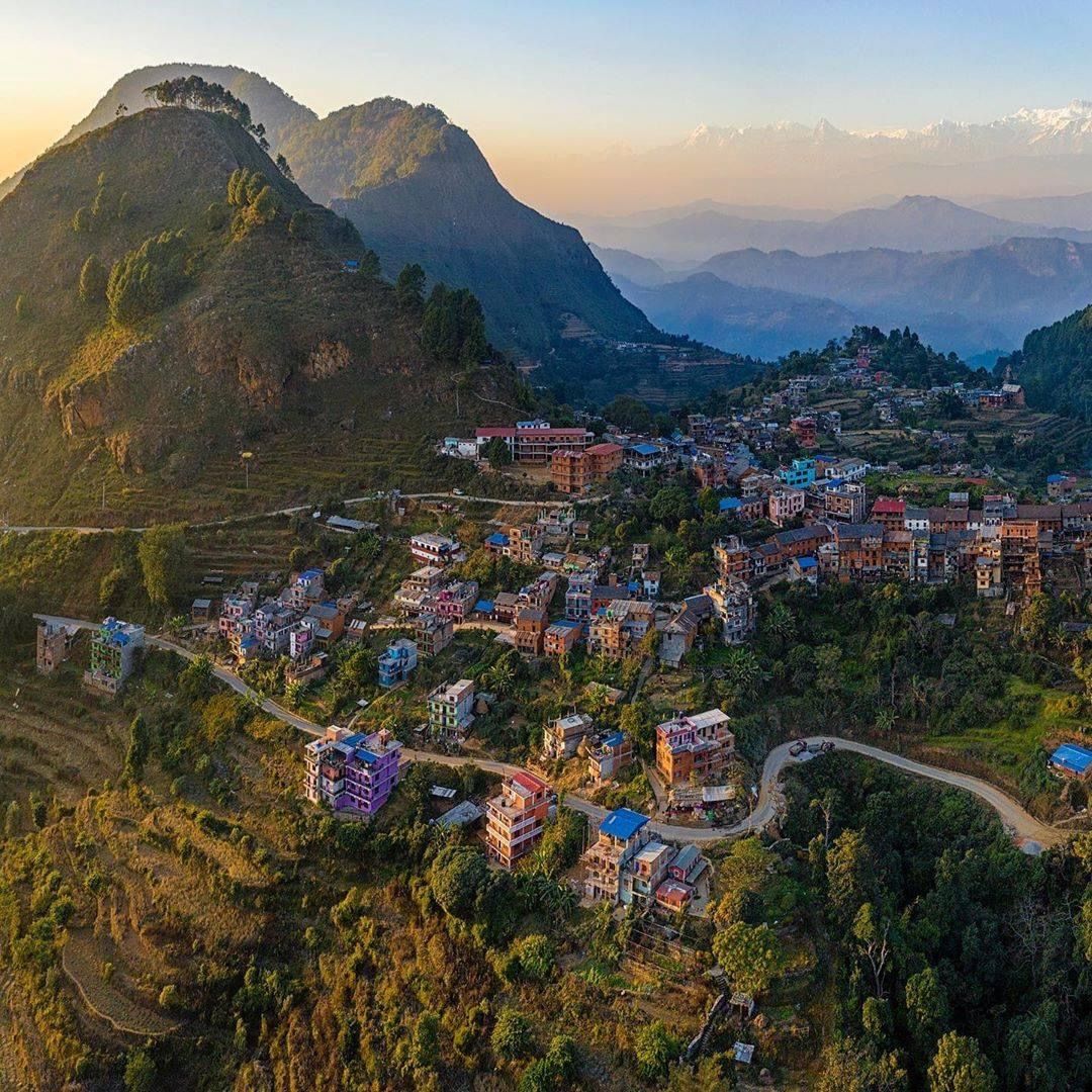 Bandipur heritage town and hill views
